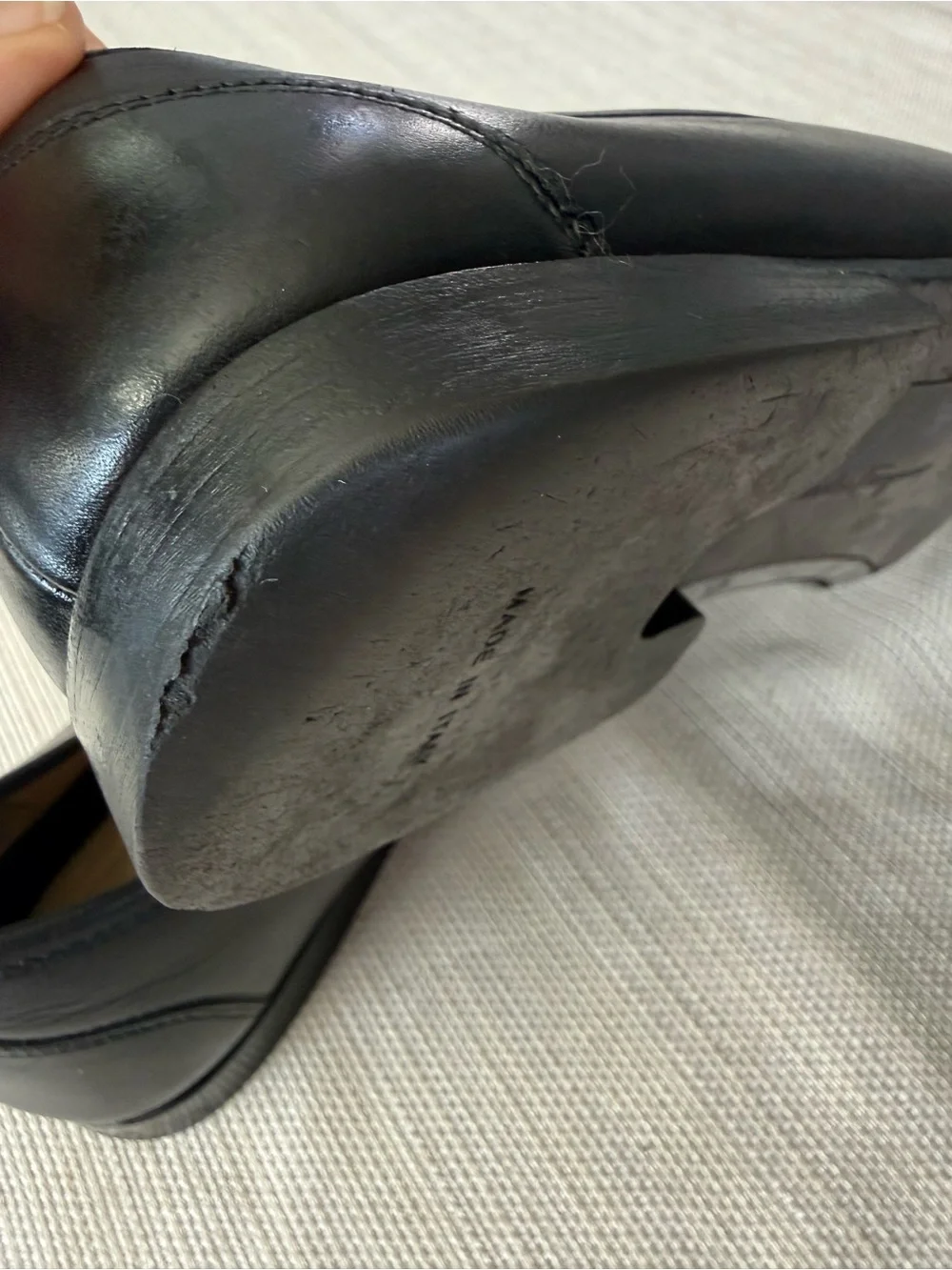 Salvatore Ferragamo mens Black Leather Bit Slip-On Loafers